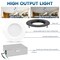 Luxrite 4 Inch LED Recessed Downlight 5CCT 2700K-5000K 15W 1300LM Dimmable Wet Rated IC Rated Black LR22632 LR22652-1PK - alternate 2